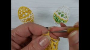 Миниатюрное пасхальное ЯЙЦО/ Пасхальное ЯЙЦО крючком