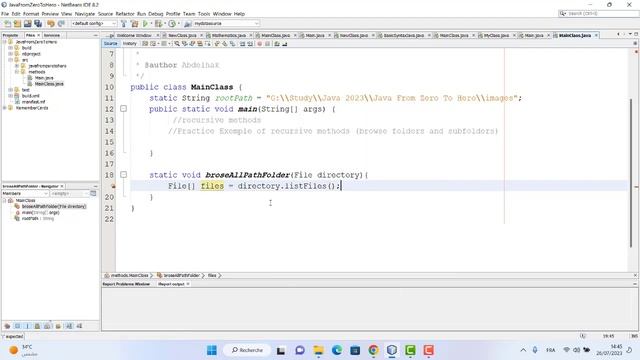 Java From Zero To Hero - Recursive Methods Example Browse All Files Of Adirectory смотреть онлайн