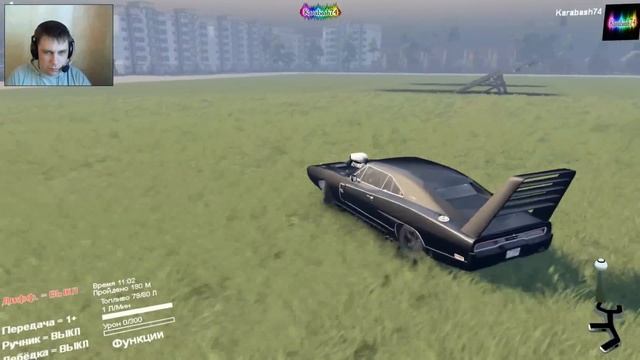 SpinTires обзор мода ( Dodge Charger Daytona ) смотреть онлайн