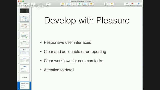 JetBrains overview presentation rehearsal смотреть онлайн