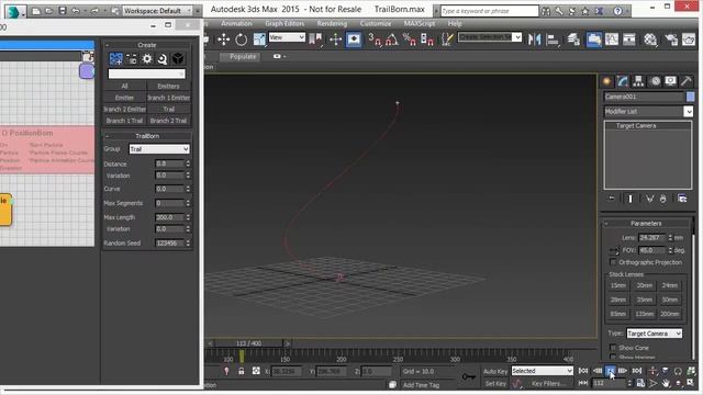 TrailBorn Distance-based Particle Generation in #thinkingParticles 6 for #3dsmax смотреть онлайн