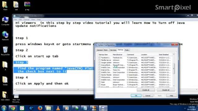How to Turn off java update notifications in windows смотреть онлайн