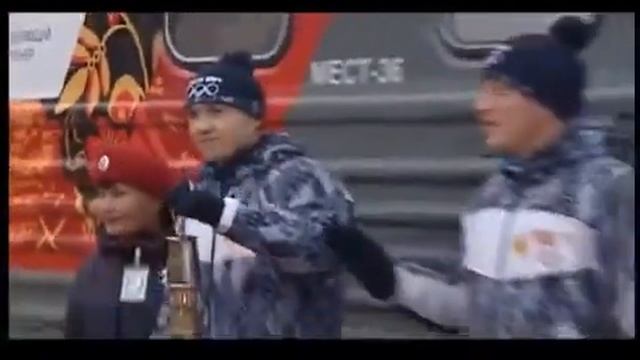 Олимпийский огонь в Красноярске смотреть онлайн