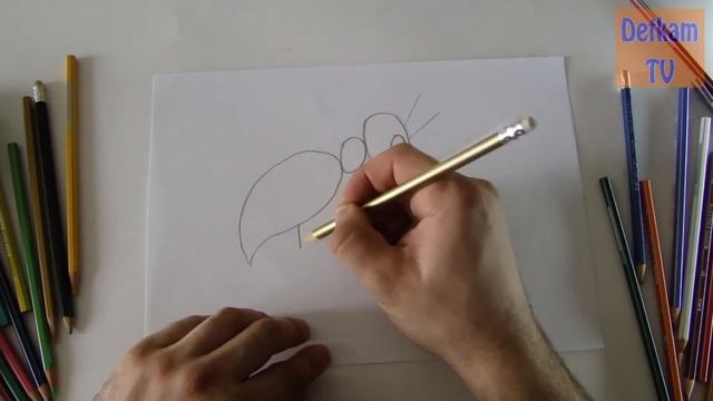 Учимся рисовать муравья смотреть онлайн