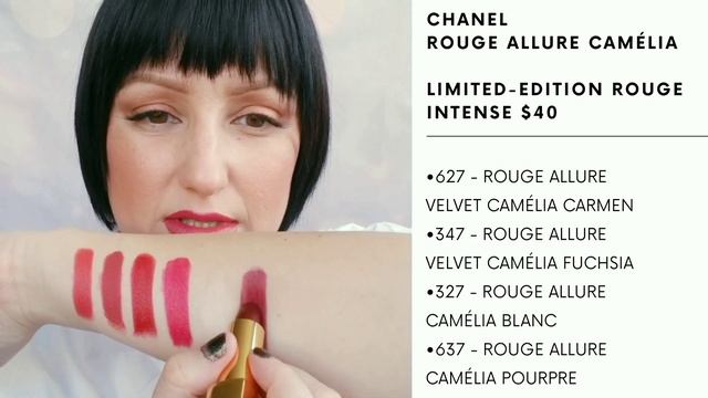 NEW CHANEL CAMELIA LIPSTICKS AND LIP LINER смотреть онлайн