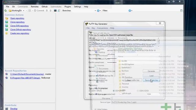 Generate an SSH Key With GitExtensions смотреть онлайн