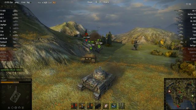 WOT: Фьорды - VK 2801 - 3 фрага смотреть онлайн