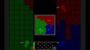 красный против оранжевый против синий против зелёный