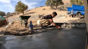 The nomadic life of Iran 2023: fixing the front of Sajjad's house and having lunch with the Sholiz