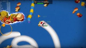 Обзор игры ►Червячная Зона .io - Прожорливый Червячок (без комментариев)