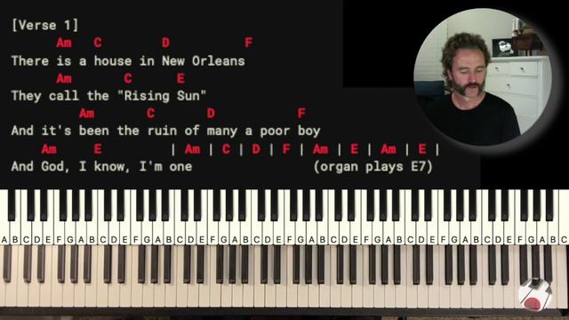 House of the Rising Sun | Play & Sing | Piano Tutorial смотреть онлайн