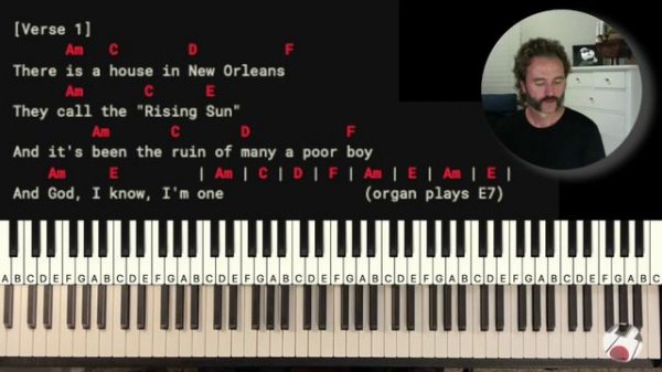 House of the Rising Sun | Play & Sing | Piano Tutorial