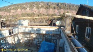 Влог. Как мы заливали сейсмопояс на гараже, случайная рыбалка