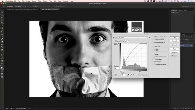 How to wrap text around a photo in Photoshop with Displacement Maps смотреть онлайн