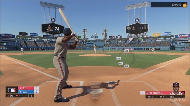 RBI Baseball 20 - Los Angeles Dodgers vs Atlanta Braves - Gameplay (PS4 HD) [1080p60FPS] смотреть онлайн