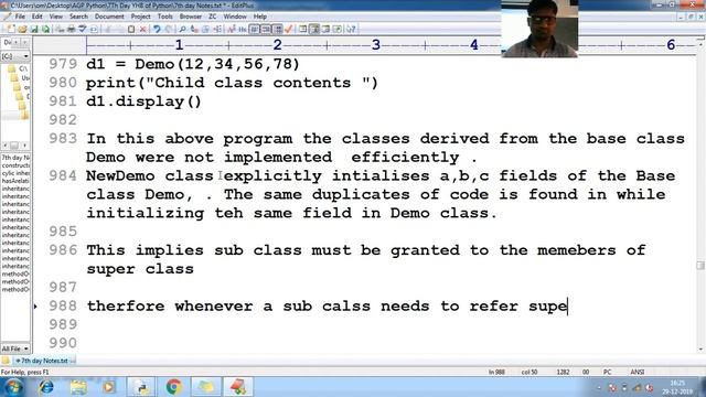193 Python Using super in sub class Python Programming Tutorial for beginner to advance with Sourc смотреть онлайн