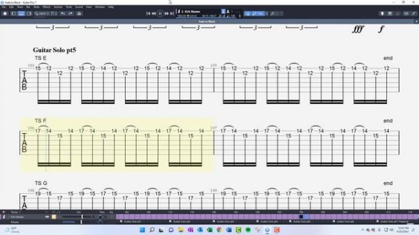 Fade to Black - Guitar Solo Deep Exercise | Metallica
