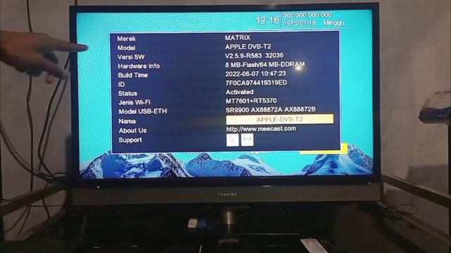 Cara Upgrade Set Top Box Matrix Apple Hd / Versi 2.5.9 / DVB2IP