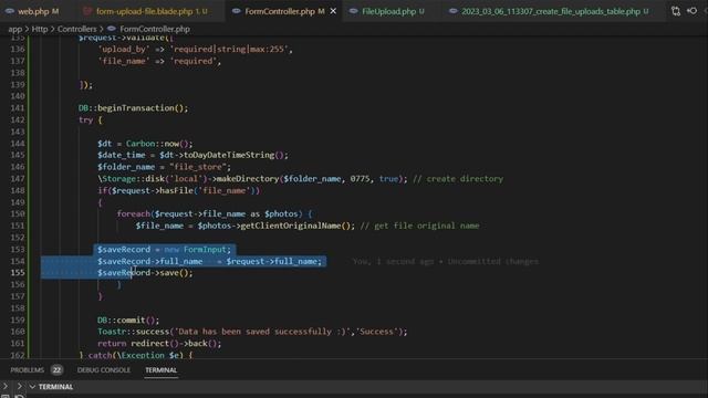 Upload file and generate Uuid Laravel 9 | Sample Dashboard смотреть онлайн