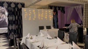 Оформление свадебного стола | Как недорого и симпатично оформить свадебный зал | Бело-синяя свадьба