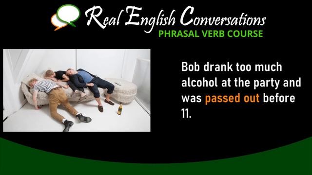 ? Phrasal Verb: PASS OUT | One-Minute English Lessons | English Phrasal Verb Course смотреть онлайн