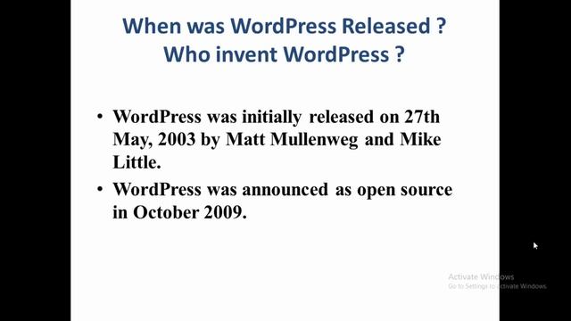 when was WordPress released | who invent WordPress | what is open source смотреть онлайн