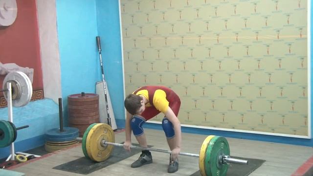 Потёмкин Вадим, 16 лет, вк 56 Толчок 75 кг 2 подход смотреть онлайн