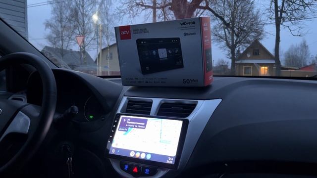 ACV WD-900 в Hyundai Solaris, функционал. смотреть онлайн
