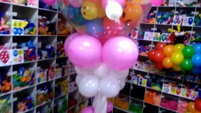 Цифра 7 (радуга), Шар сюрприз на стойке + конфетки. Ставрополь Мир Шаров смотреть онлайн