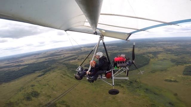 Дельталёт, ЗАКОНЧИЛСЯ БЕНЗИН, приземление на дорогу 2.08.15 смотреть онлайн