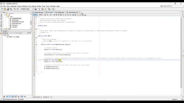 patrones de diseño - MVC - Observer - Ejemplo (JAVA) - Parte 2 смотреть онлайн