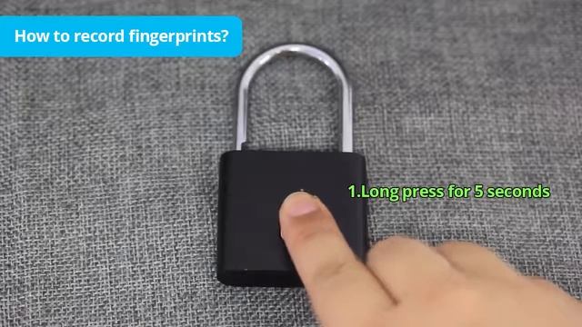 Навесной замок с отпечатками пальцев