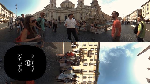 Piazza Navona Rome - Virtual 360 Tour смотреть онлайн