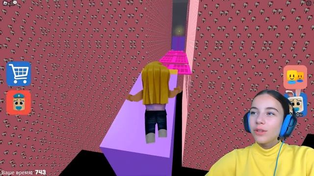 ПОБЕГ ОТ ДЕВОЧКИ БАРРИ С АЛЁНОЙ в ROBLOX! смотреть онлайн