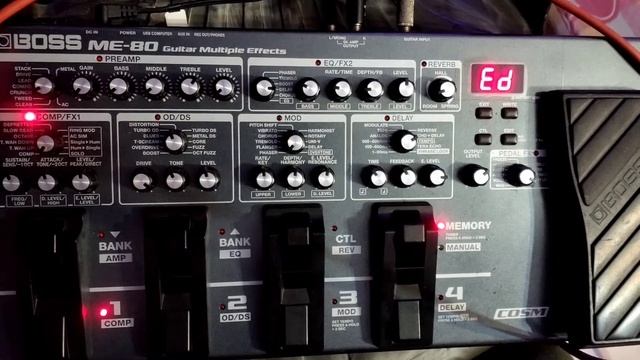 BOSS ME-80 Effects Processor Tone Edit Tutorial смотреть онлайн