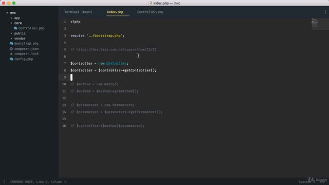 MVC com PHP#03 - Criando Controller - parte 1 смотреть онлайн