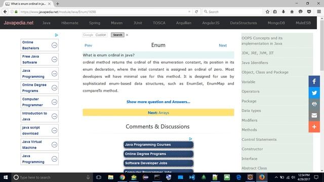 What is enum ordinal in java?
| javapedia.net смотреть онлайн