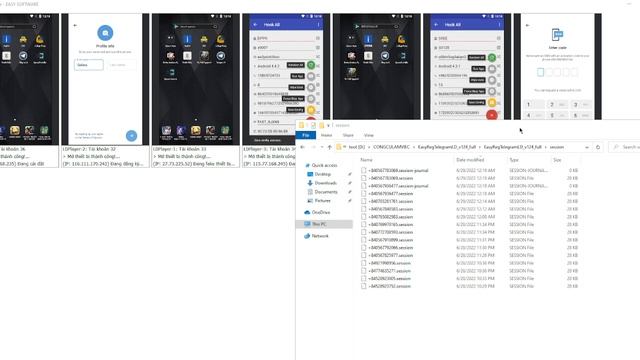 EasyRegTelegram - Demo đăng ký Telegram trên LDPlayer + Xuất session tự động смотреть онлайн