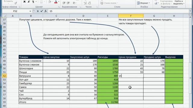 Excel для школьников. Урок 2. Школьный буфет смотреть онлайн