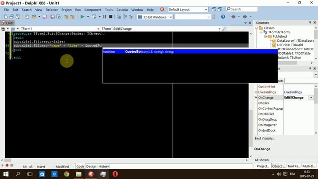 18.ADO Filtering ( Search ) - Delphi Database Development Course смотреть онлайн