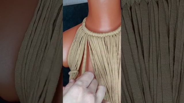 Мастер-класс пляжного платья в технике макраме. @ella.kiezhun. смотреть онлайн