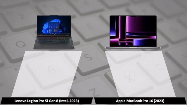 Lenovo Legion Pro 5i Gen 8 vs MacBook Pro 16 (2023) смотреть онлайн