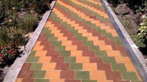 Тротуарная плитка своими руками. Покраска тротуарной плитки.