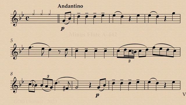 Tre giorni son che Nina (Siciliana, Nina) - G. B. Pergolesi - Flute Demo and Backing Track смотреть онлайн