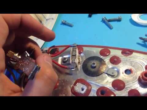 Ремонт утюга, чистка контактов