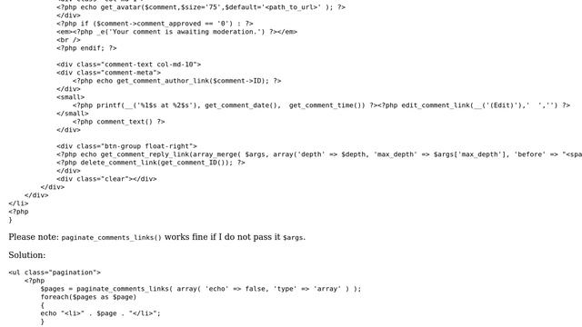 Wordpress: return paginate_comments_links() as array смотреть онлайн