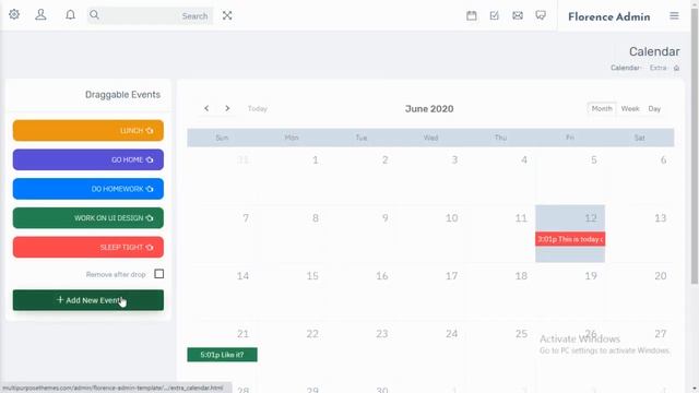 Florence Boxed RTL Responsive Admin Dashboard