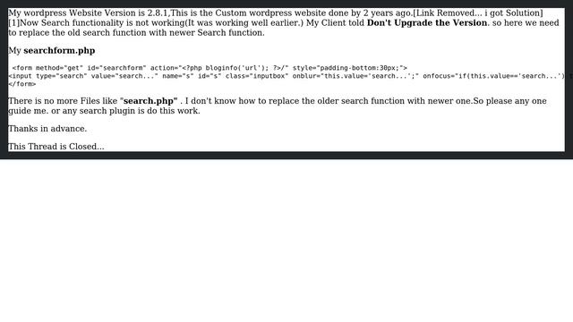 Wordpress: wordpress Search function is not working смотреть онлайн