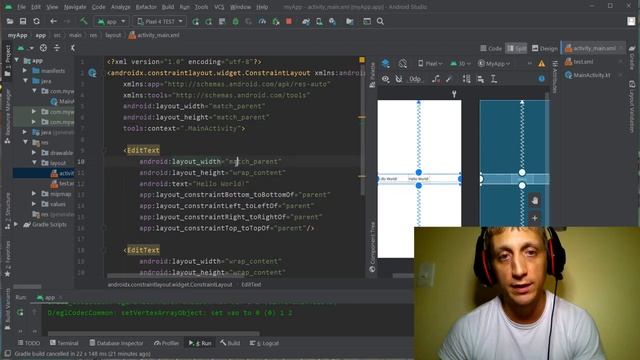 Разработка приложений под android - #3 Constraint Layout и расположение элементов смотреть онлайн