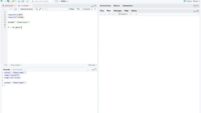 Quick Use Of ERDDAP And NetCDF Files In RStudio